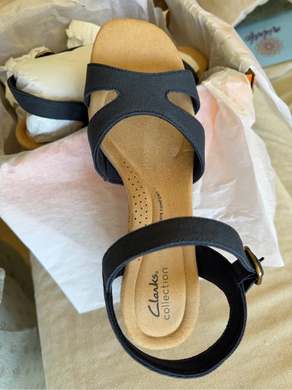 Clarks Collection Wedges -Nerisa Twist (Navy Denim)